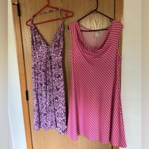 2 lot bundle, women dress, stretch sporty, NORTH FACE, KYODON Freedom Trail, LG